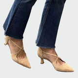 Karolína Elegantní Špičaté Lodičkové Křížené Pásky