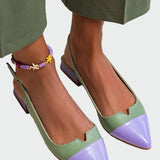 Karolína Elegantní Špičaté Balerínky Zadním Páskem