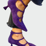 Karolína Sofistikovaná Retro Lodičky Nízkým Podpatkem