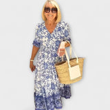 Caitlin - Elegantní květinové šaty s vzdušným designem