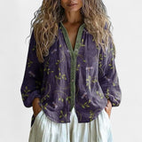 Sofia – Ležérní blůza s přírodním potiskem