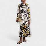 Luana - Působivé Midi Šaty z Saténové Tkaniny