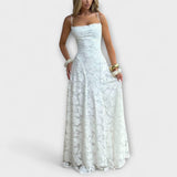 Emberly - Elegantní maxi šaty z žakárové tkaniny