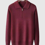 Libuše- Kašmírový svetr s čtvrtovým zipem Gstaad