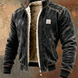 Riccardo – hřejivá zimní bunda v koženém vzhledu