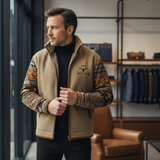 Jakub | Pánská fleecová bunda s hřejivým kožíškem