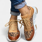 Crissa - Pohodlné tenisky s leopardím vzorem