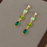 Kona | Náušnice s zelenými drahokamy