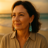 Ismeria | Modré lagunové náušnice