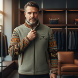 Jakub | Pánská fleecová bunda s hřejivým kožíškem