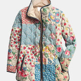 Liora | Okouzlující květinová prošívaná bunda