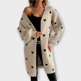 Julia - Cardigan s vzorem srdce