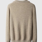 Libuše- Camisola Portofino z kašmíru s polovičním zipem