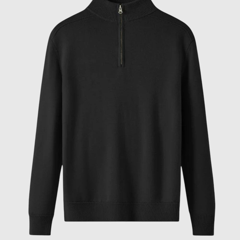 Libuše- Svetr s zipem z merino vlny Capri