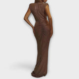 Thea - Maxi šaty s hlubokým výstřihem do V