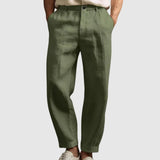 Libuše- Letní kalhoty  z bavlny a lnu