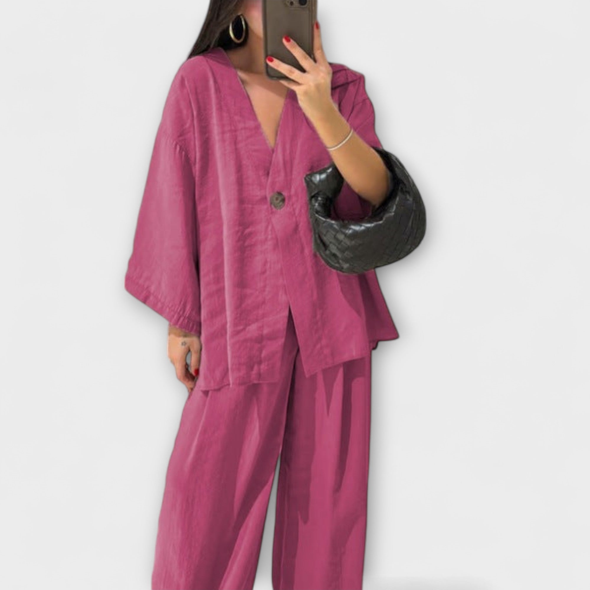 Jacqueline - Dvouvrstvý top a kalhoty