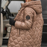 Vera – prošívaný zimní kabát s kapucí