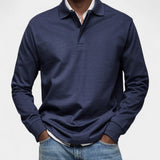 Tomáš – Elegantní pánské polo s dlouhým rukávem