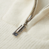 Libuše- Camisola Portofino z kašmíru s polovičním zipem