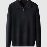 Libuše- Kašmírový svetr s čtvrtovým zipem Gstaad