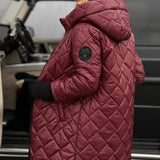 Vera – prošívaný zimní kabát s kapucí