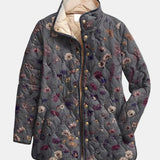 Niva | Vintage květinová prošívaná bunda