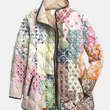 Suri | Lehká květinová prošívaná bunda