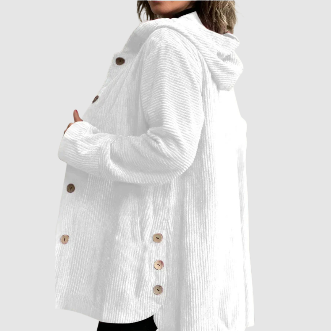 Stella - Pohodlná sametová bunda s kapucí