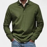 Tomáš – Elegantní pánské polo s dlouhým rukávem