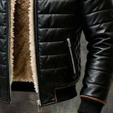 MAISON CLÉMENT PARIS™ | VESTE MATELASSÉE NOIRE À DOUBLURE SHERPA