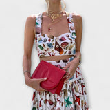 Heather - Stylový dvoudílný set s sukní