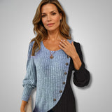 Petra | Dámský asymetrický pletený svetr