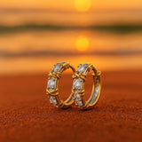 Tallulah | Zirkonové zlaté náušnice