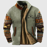 Jakub | Pánská fleecová bunda s hřejivým kožíškem