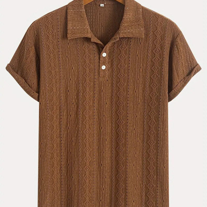 Libuše – Jemné pletené polo s texturovaným designem