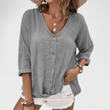 Anna - Letní Lněná Blůza