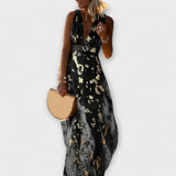 Šaty s V-výstřihem a detailními flitry