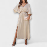 Sabrina - Maxi šaty s V-výstřihem