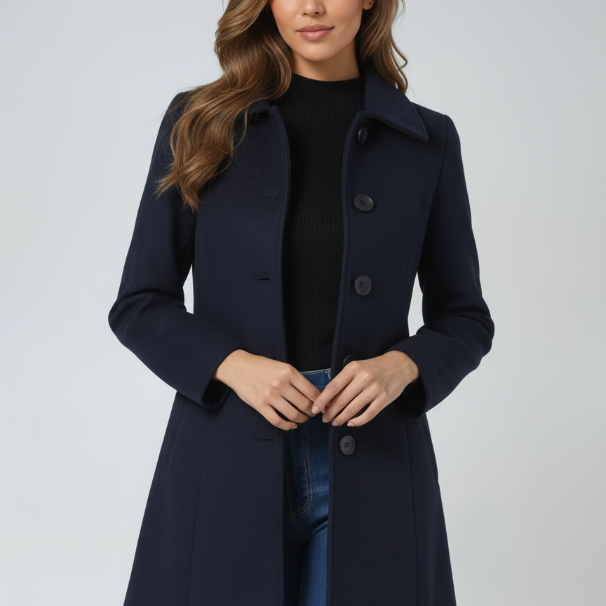 Josephine - Single Breasted Winter Trench Coat