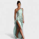 Maxi šaty s jedním ramenem