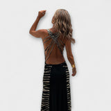 Livia - Maxi šaty s hvězdným nebem a batikou