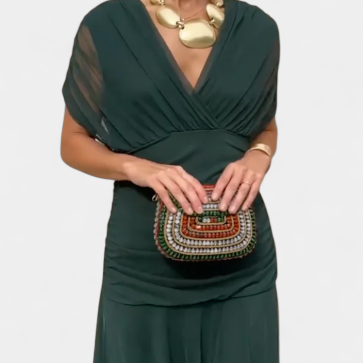 Eryzziah – Elegantní šaty s květinovým potiskem