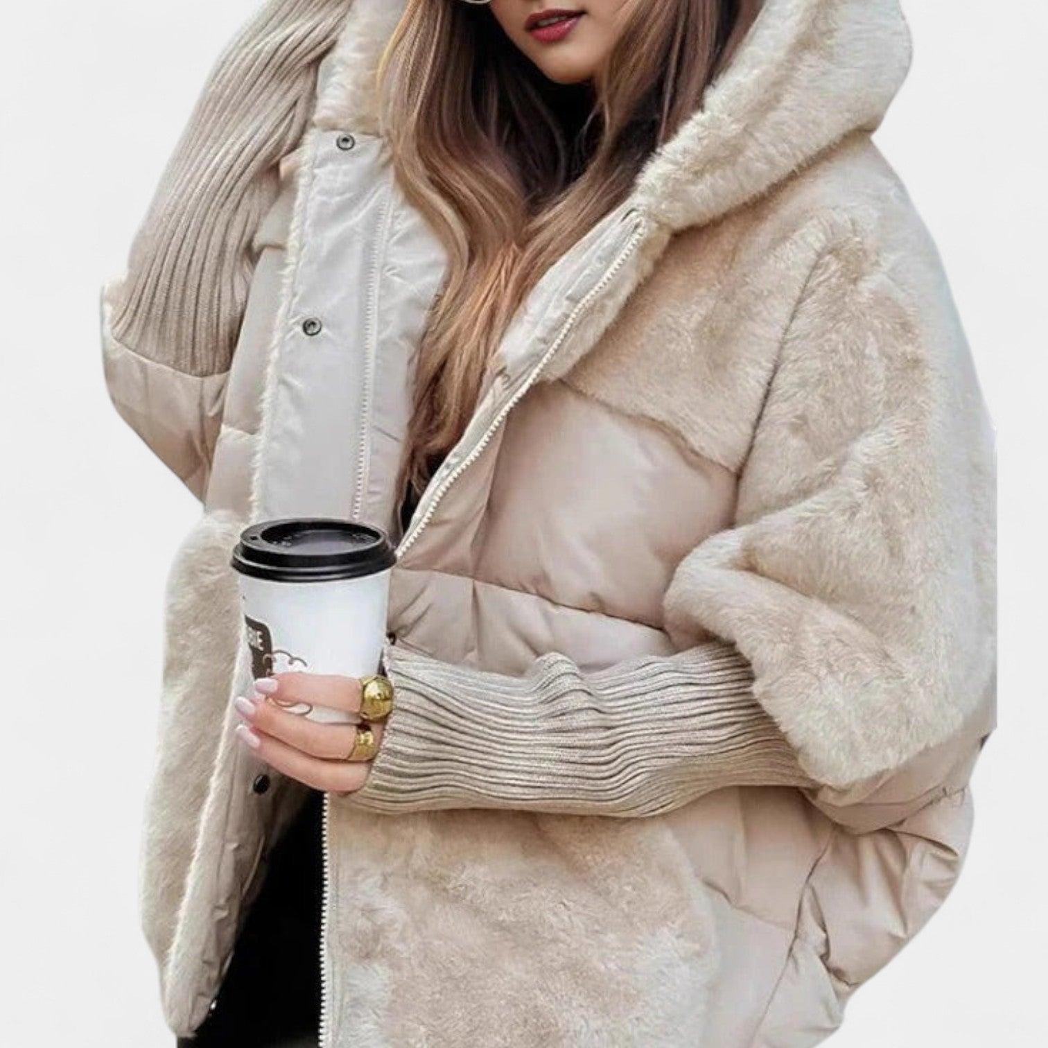 Dominika – Hřejivá péřová bunda s kapucí