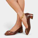 Sabina – Elegantní lodičky na blokovém podpatku