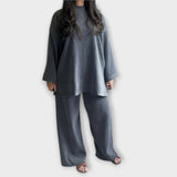 Ingrid - Set v nadměrné velikosti - Žebrovaný styl