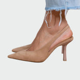 Sára Sofistikovaná Slingbackové Lodičky Úzká Špička