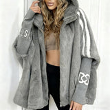 Eliška﻿ - Hřejivý kožíškový pončo kabát﻿